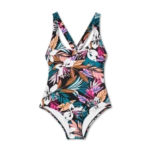 NWT Kona Sol Twist Back Medium Coverage Swimsuit M - Picture 1 of 12